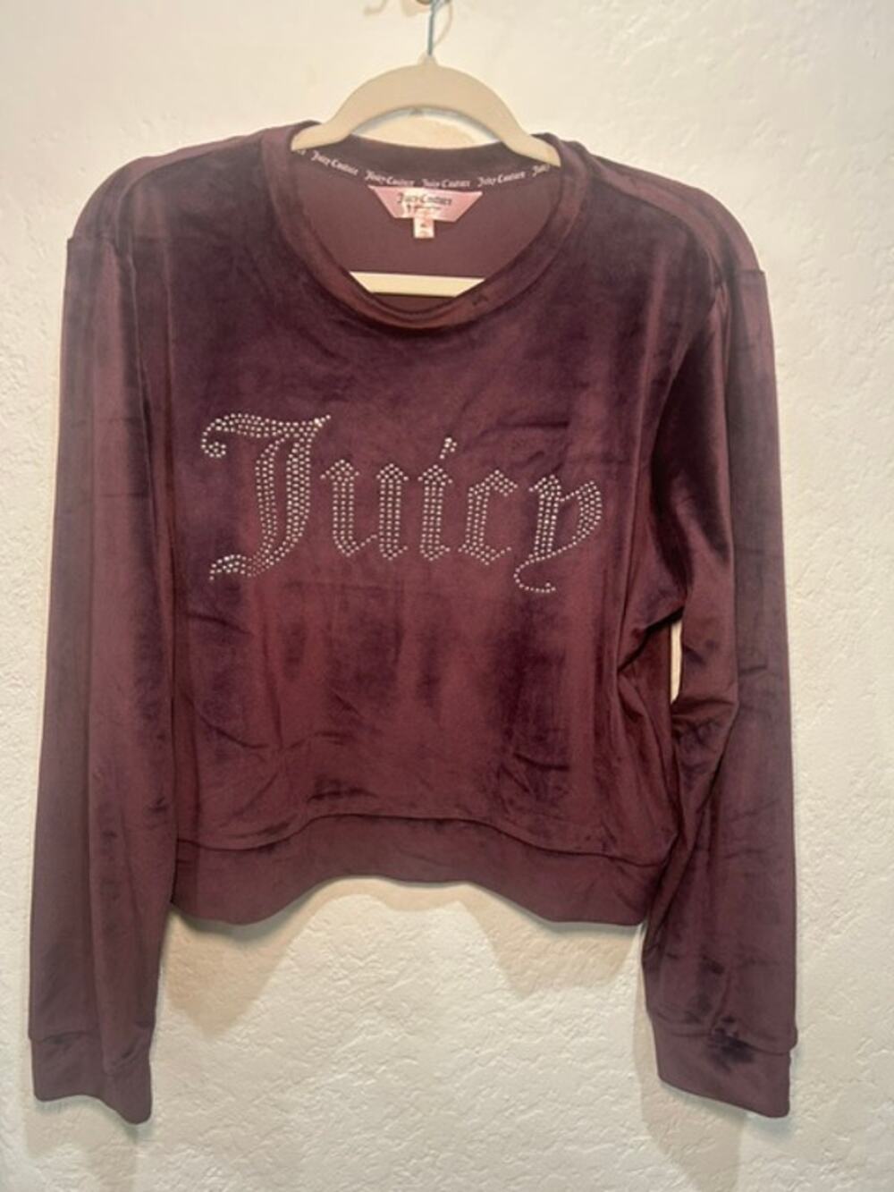 Authentic Juicy Couture Long-Sleeve Sleepwear Top - Size XL